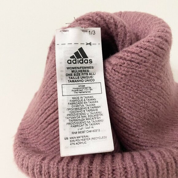 Adidas Womens Wide Cuff Fold Beanie Hat - Picture 9 of 16